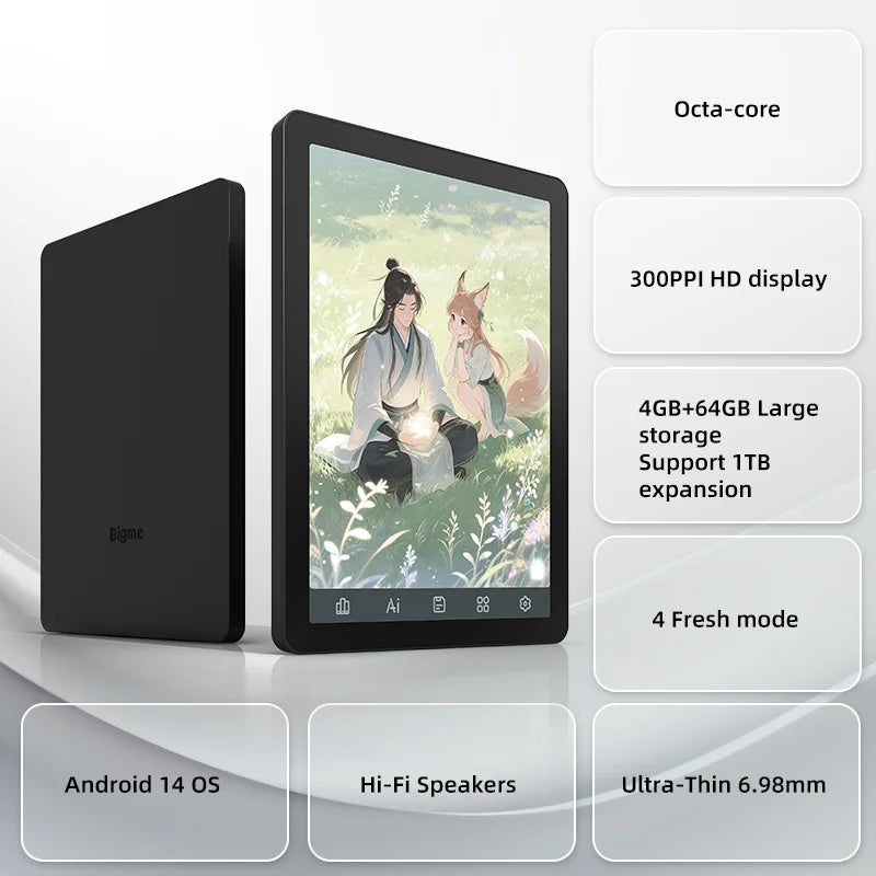Bigme B6 E Ink Reader With Front Light And Android