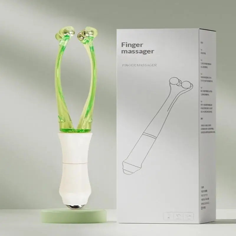 Handheld Finger Joint Massager Roller Dual End Acupoint Relief Tool