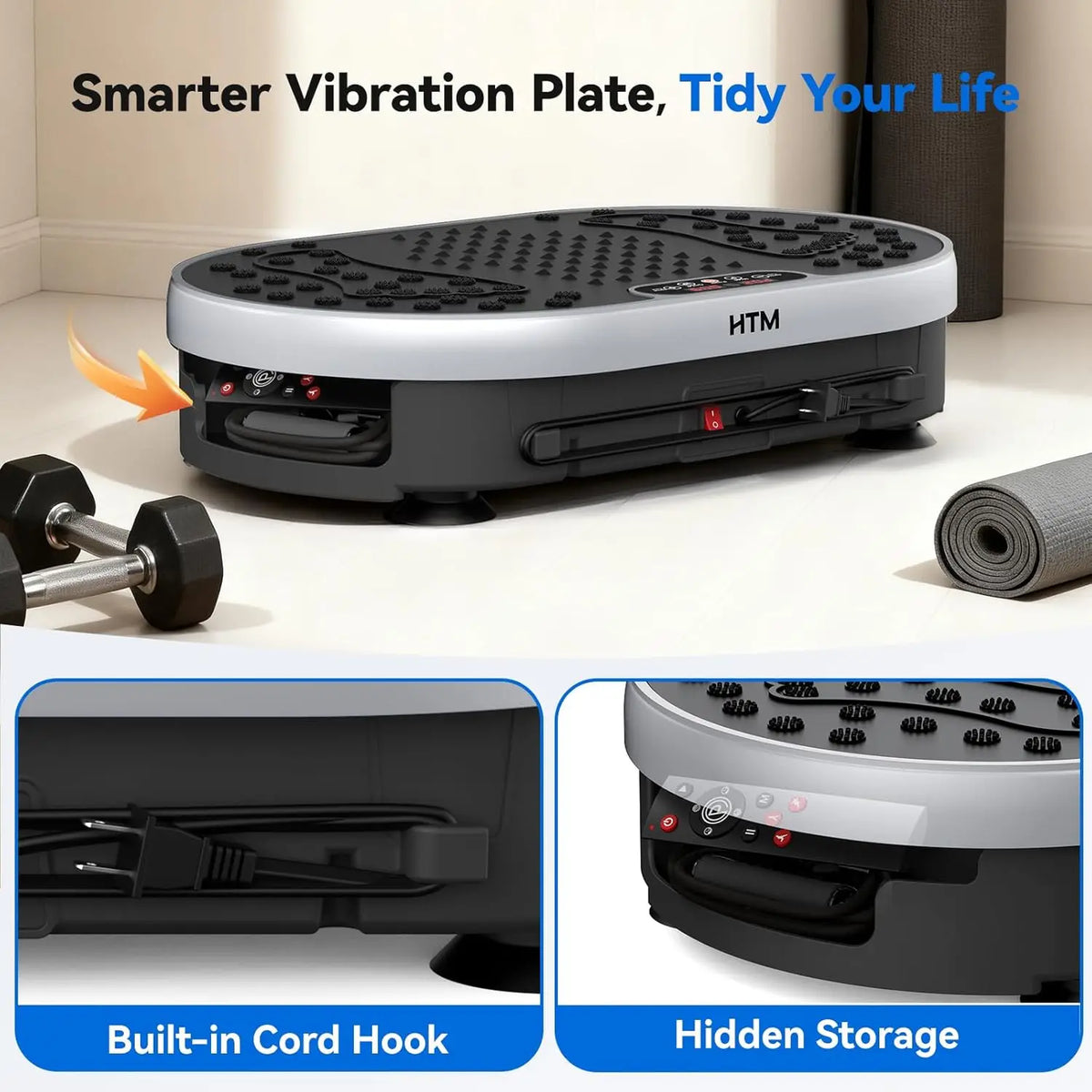 HTM Vibration Plate Exercise Machine For Home Fitness Training