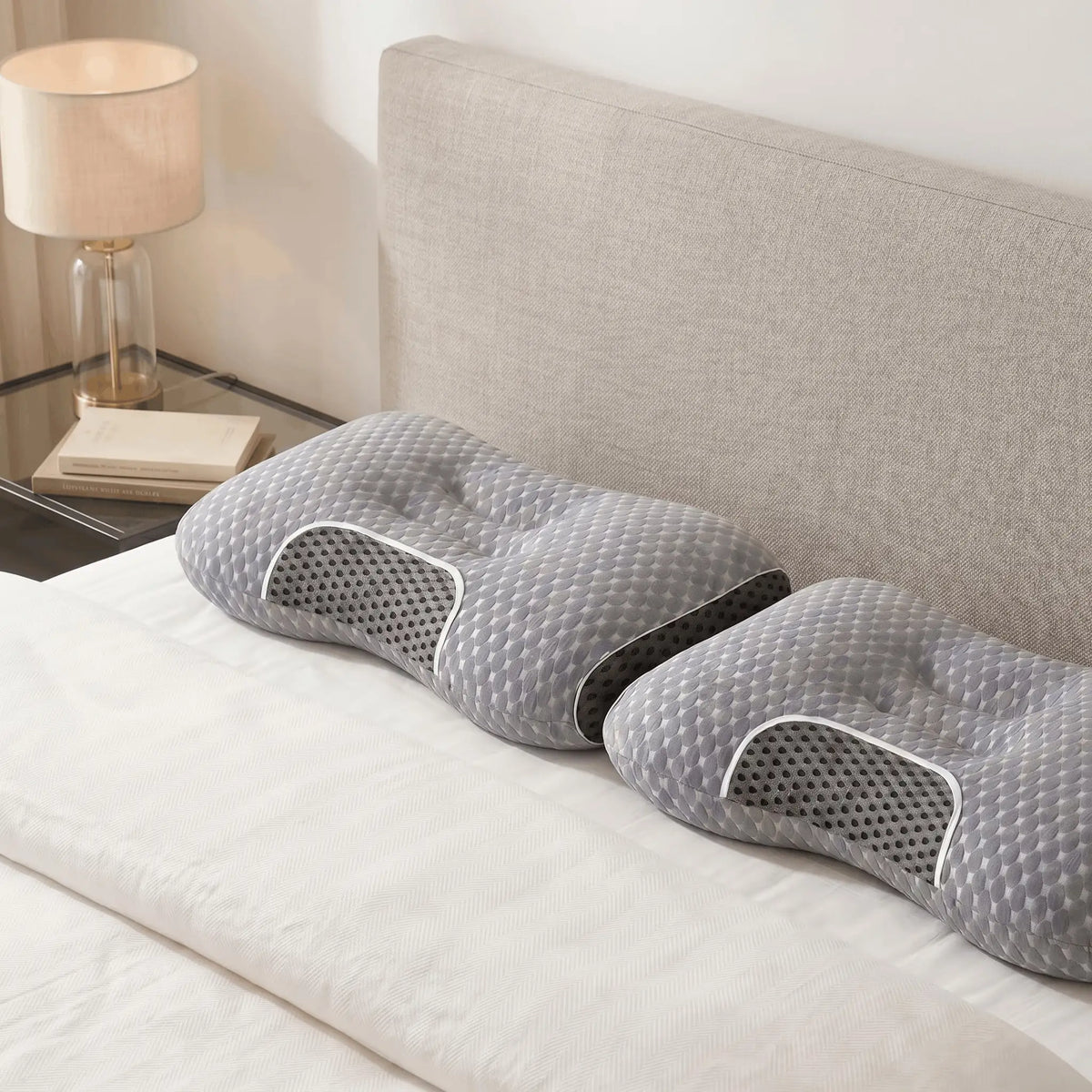 Ergonomic Massage Neck Pillow For Comfortable Sleep And Shoulder Relief