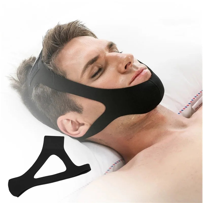 Cotton Anti Snoring Chin Strap Open Mouth Sleep Aid Band