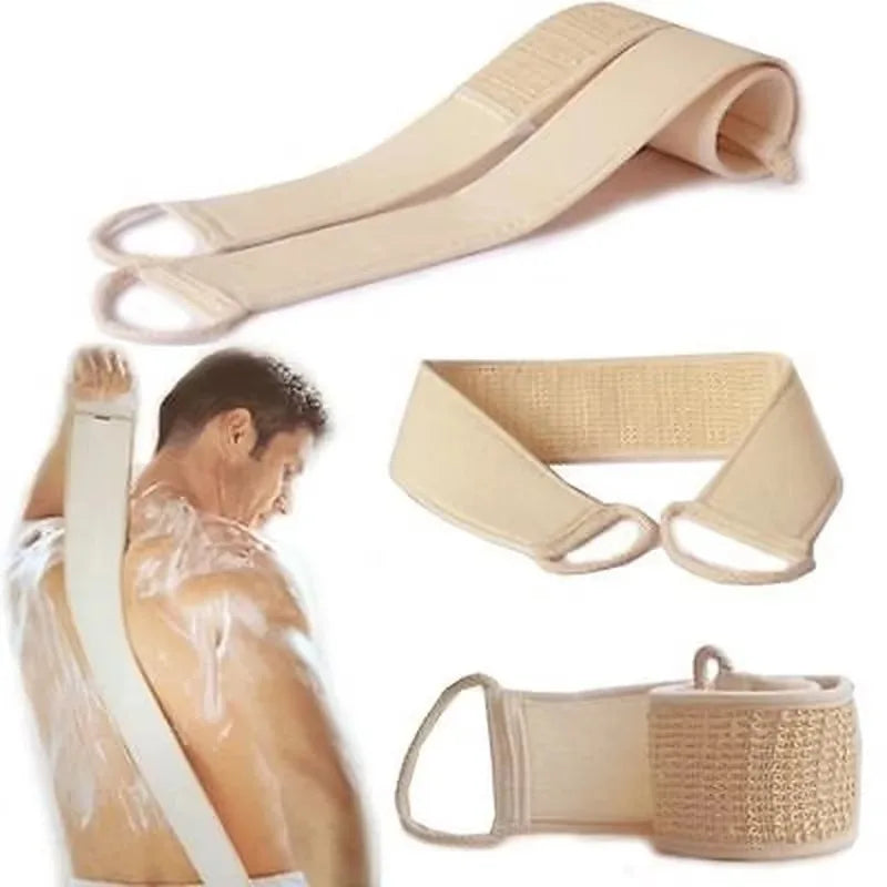 Soft Cotton Hemp Exfoliating Loofah Spa Shower Massage Glove