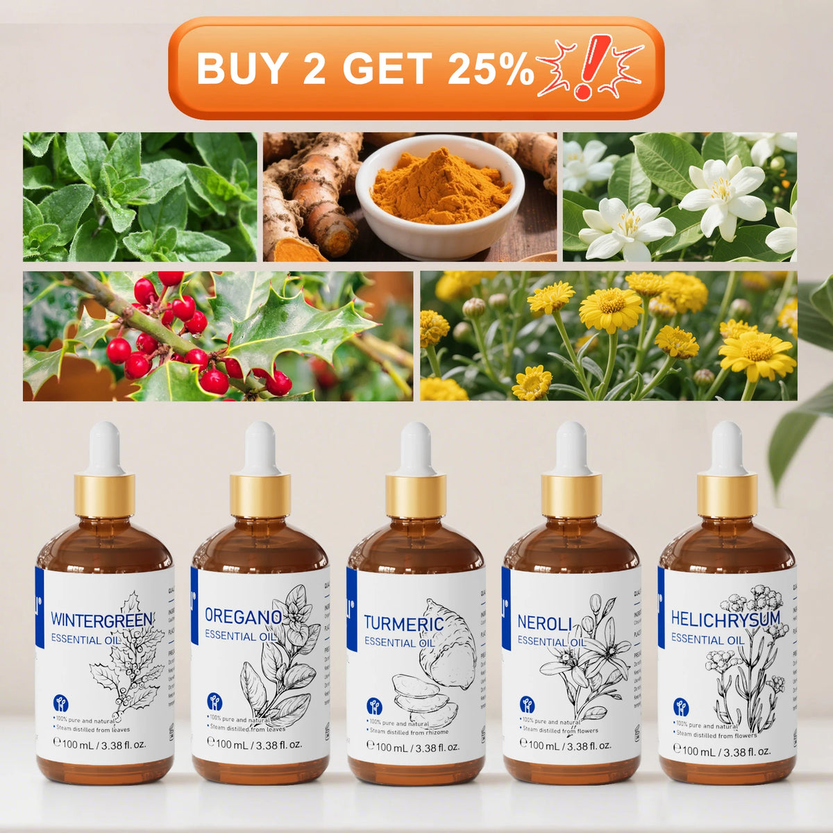 Hiqili Natural Essential Oils for Aromatherapy and Diffusers