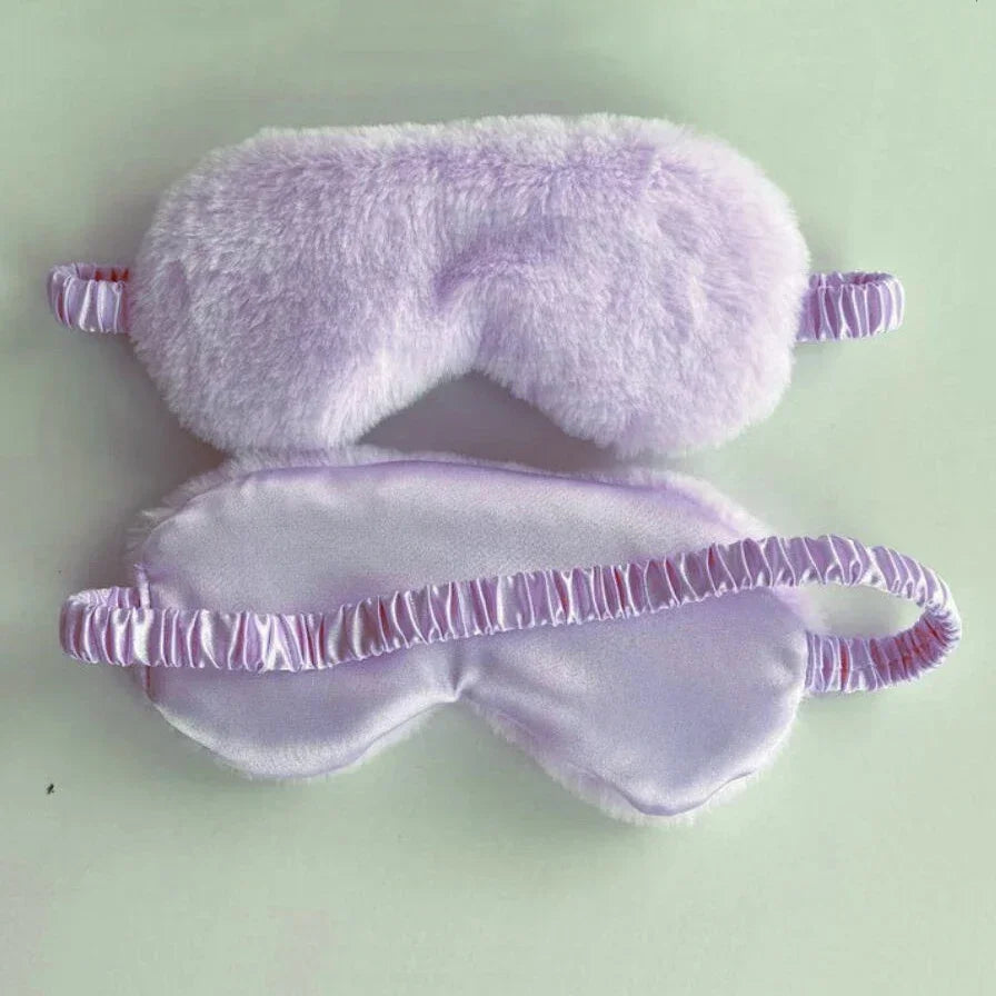 Soft Cloud Plush Eye Mask Light Blocking Sleep Aid Blindfold