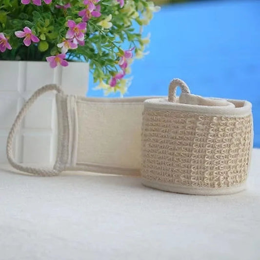 Soft Cotton Hemp Exfoliating Loofah Spa Shower Massage Glove
