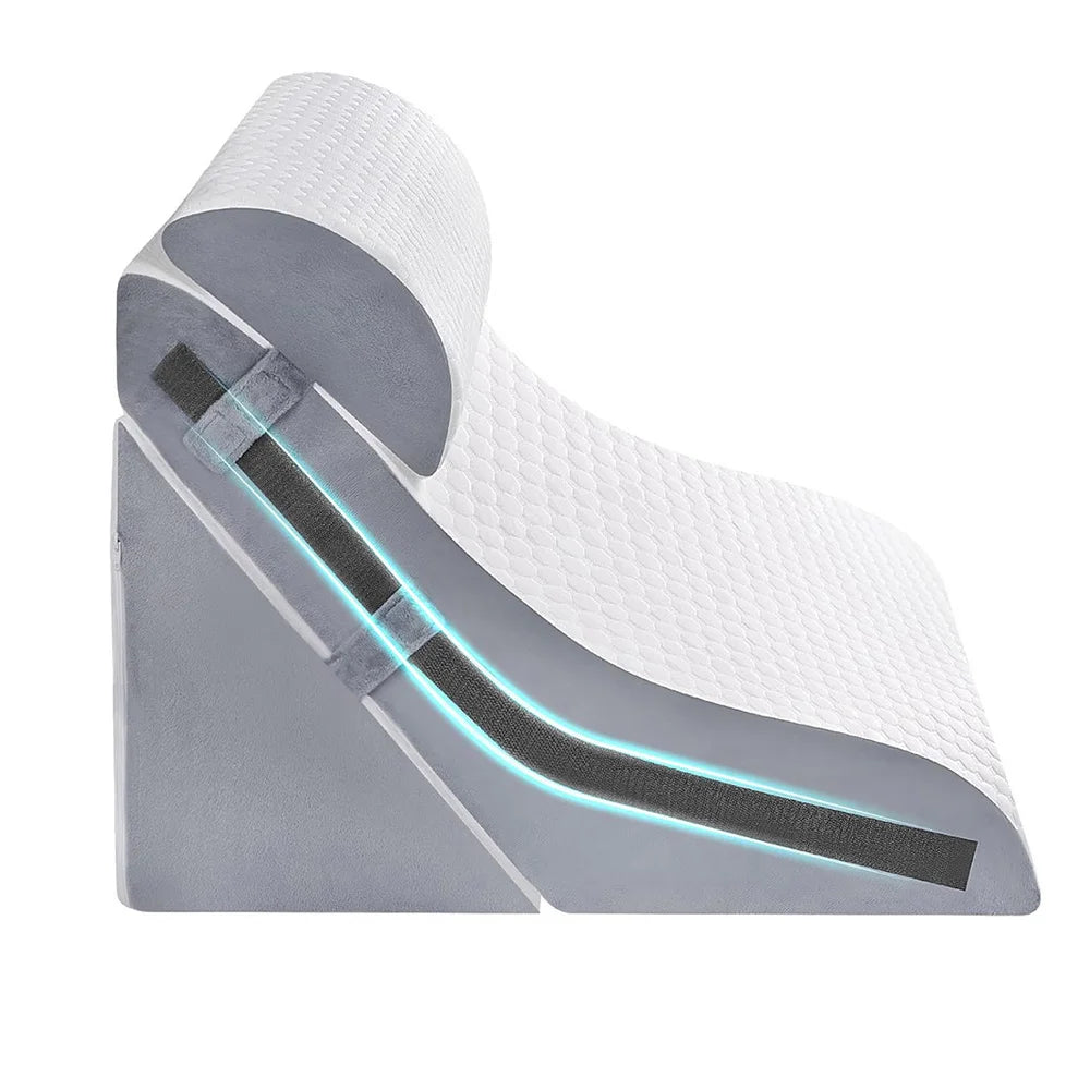 Adjustable Folding Wedge Pillow For Sleeping, Snoring And Back Pain