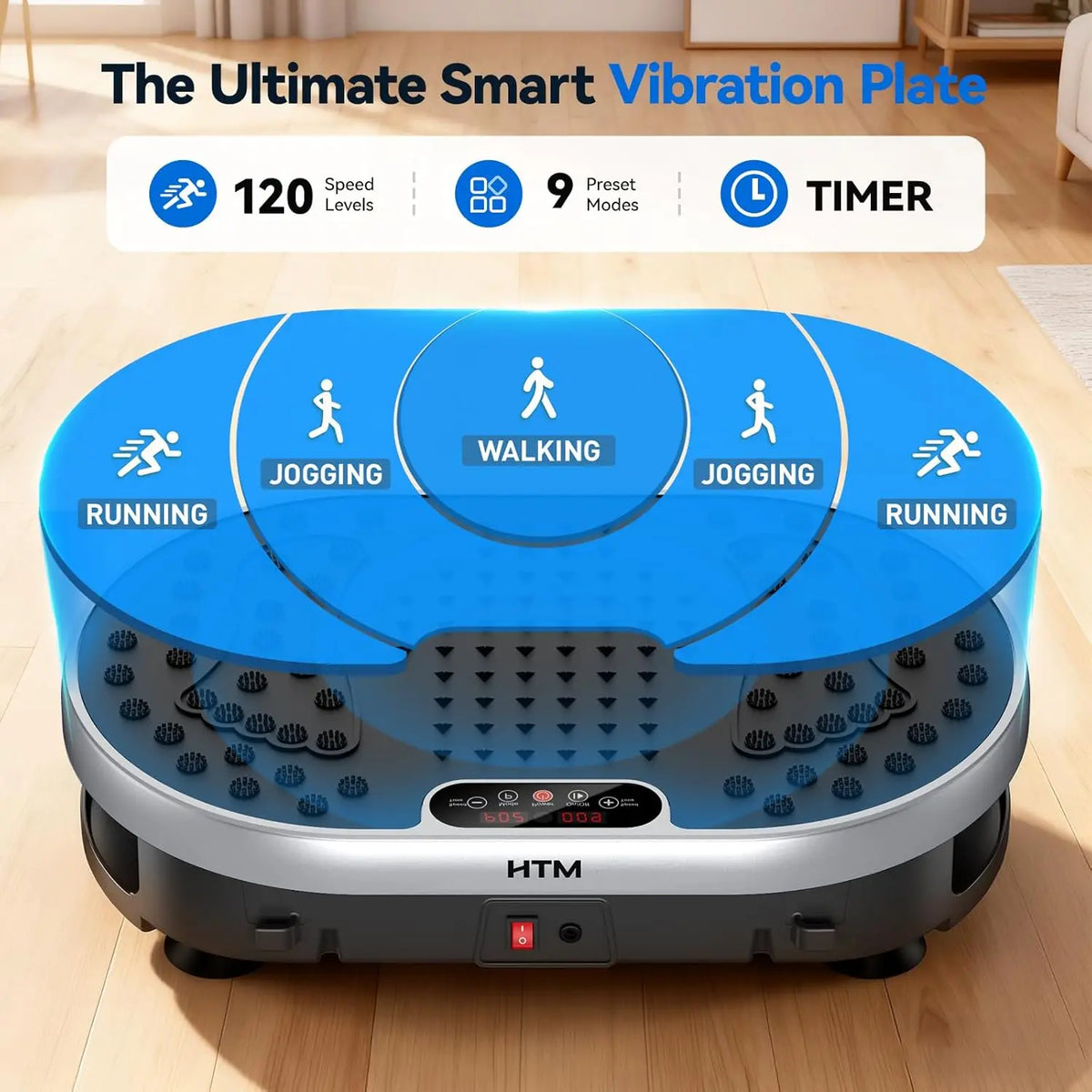 HTM Vibration Plate Exercise Machine For Home Fitness Training