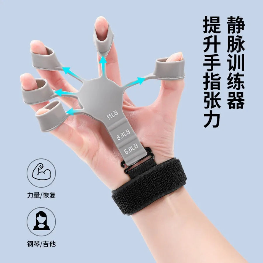 Adjustable Silicone Hand Grip Trainer For Forearm And Wrist Training