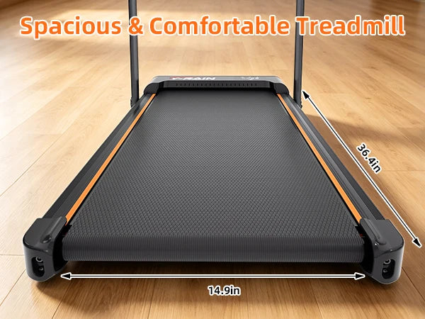 Foldable Home Treadmill With Manual Incline And Quiet Operation