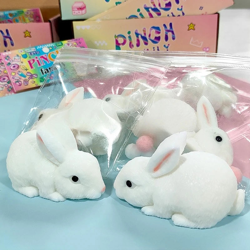 White Rabbit Slow Rebound Squishy Toy Fidget Stress Relief Squeeze