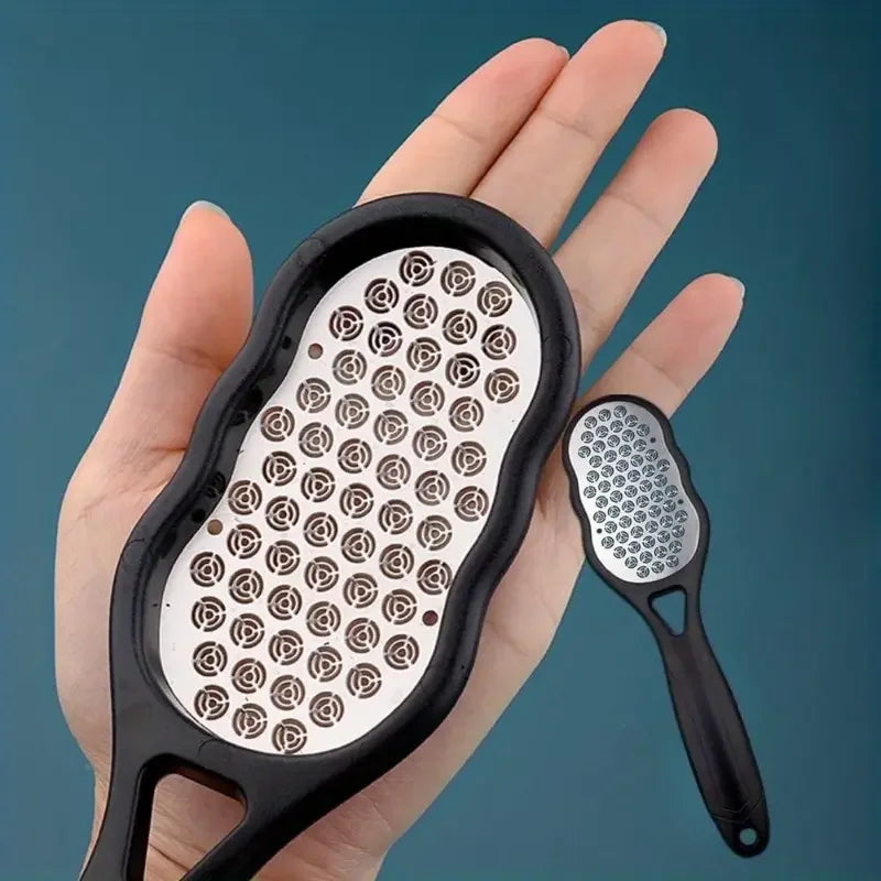 Stainless Steel Foot File With Ergonomic Coarse And Fine Grit