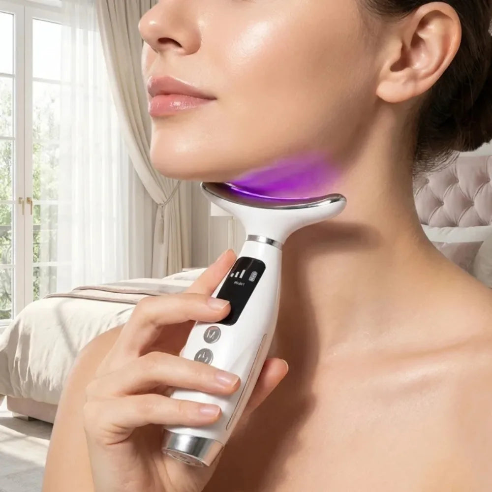 Hailicare Led Photon Facial Massager With Heating And Vibration
