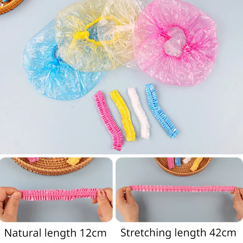 Premium Disposable Waterproof Shower Cap For Bathroom Travel