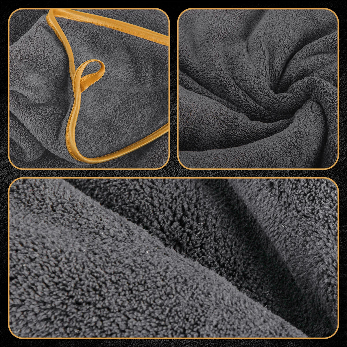4 Piece Luxury Microfiber Towel Set With Excellent Absorbency