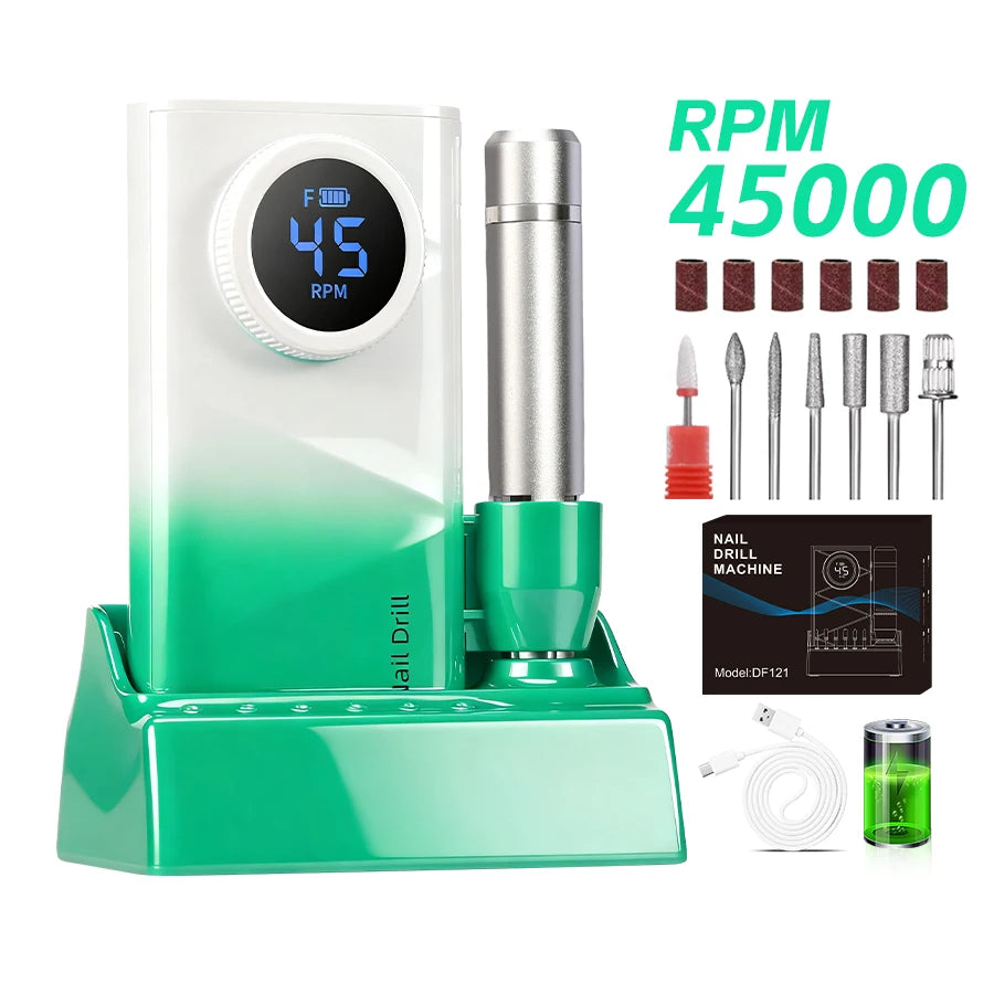 Cosprysmal Professional Cordless Nail Drill With LCD Display