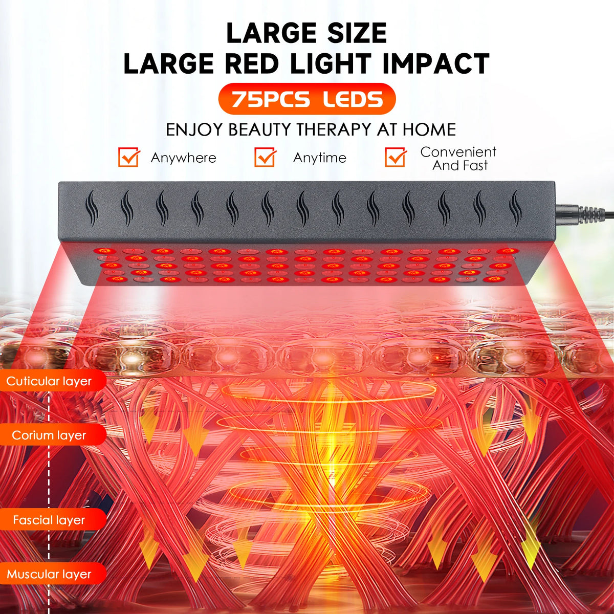 Astarexin Red Light Therapy Panel With Near Infrared LEDs