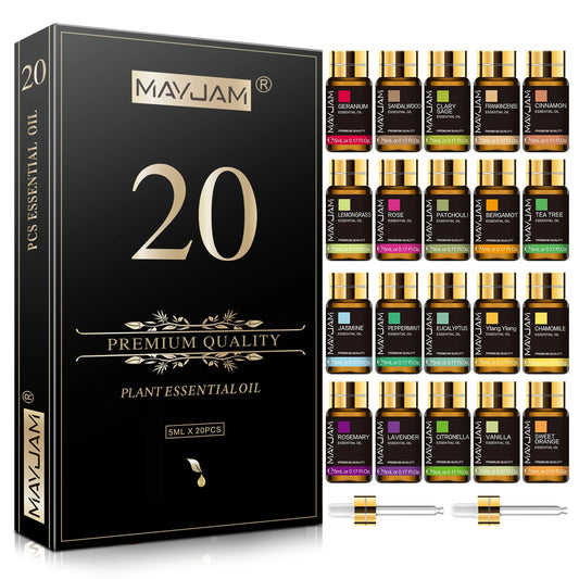 Mayjam 20 Bottles Essential Oils Kit Natural Aromatherapy Blend