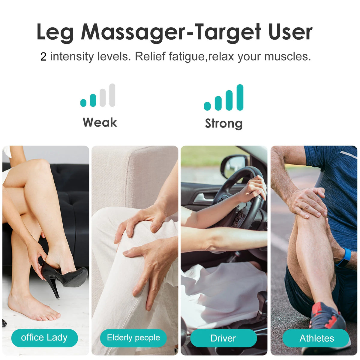 Sejoy Air Compression Leg Massager With Heated Foot And Calf Therapy