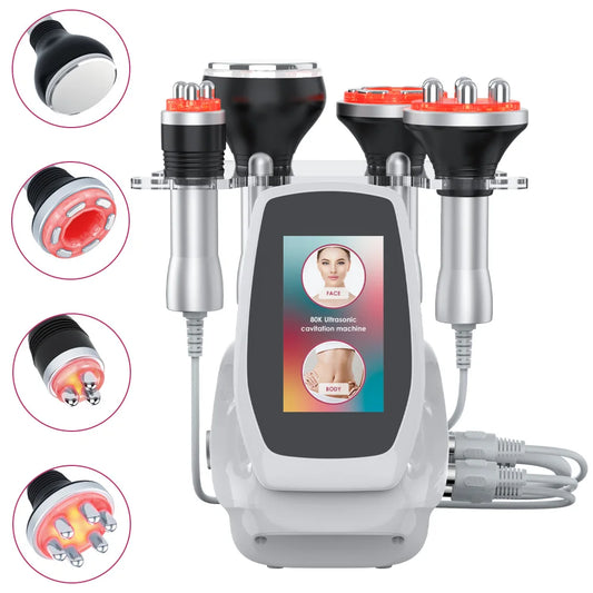 4 In 1 Cavitation Body Slimming Machine With Facial Massager