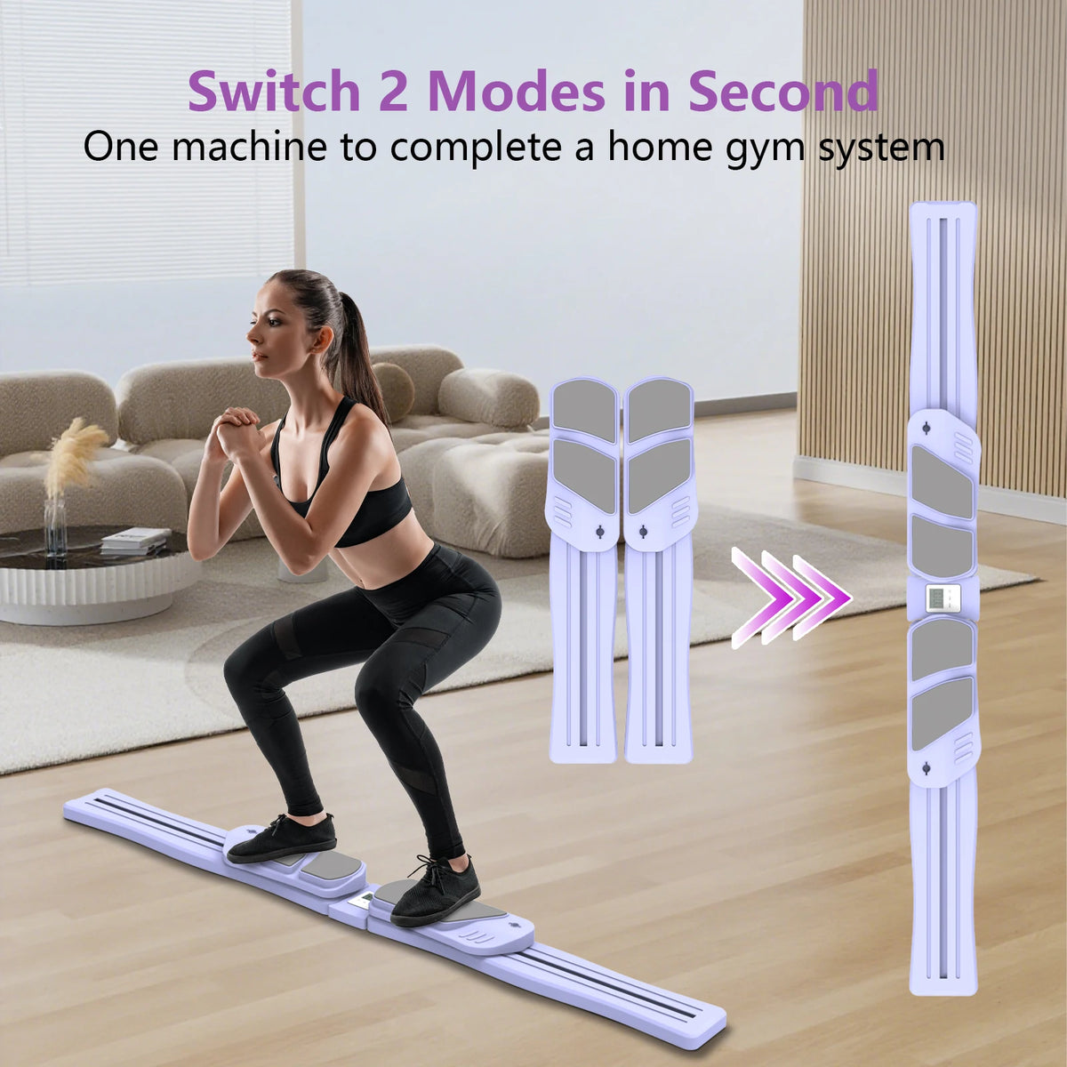 Wsuel 7-In-1 Pilates Reformer Board With Resistance Bands