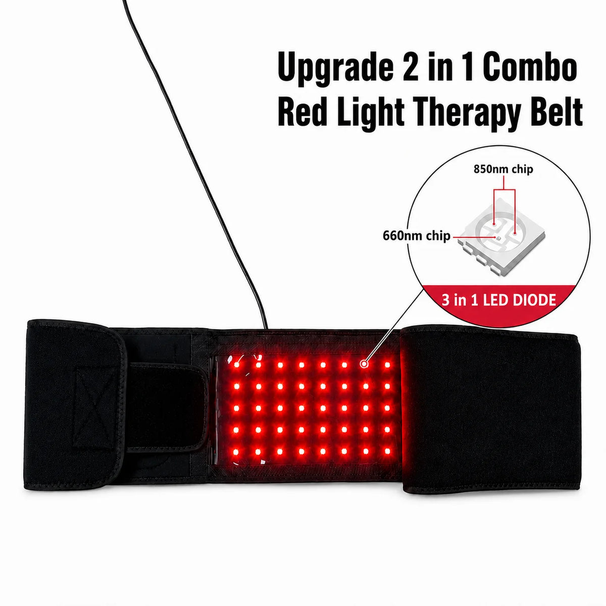 Near Infrared Red Light Therapy Belt For Muscle Relief