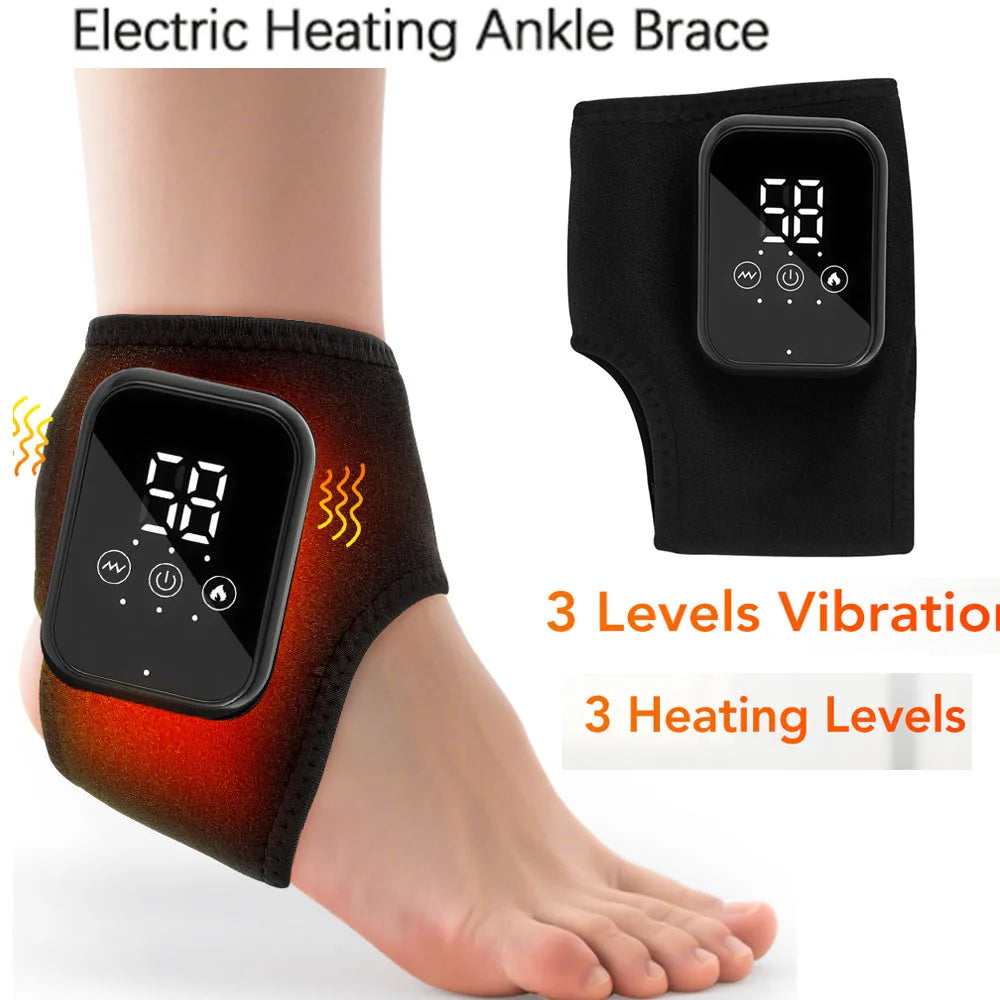 Hailicare Rechargeable Electric Heating Ankle Brace Massager For Feet