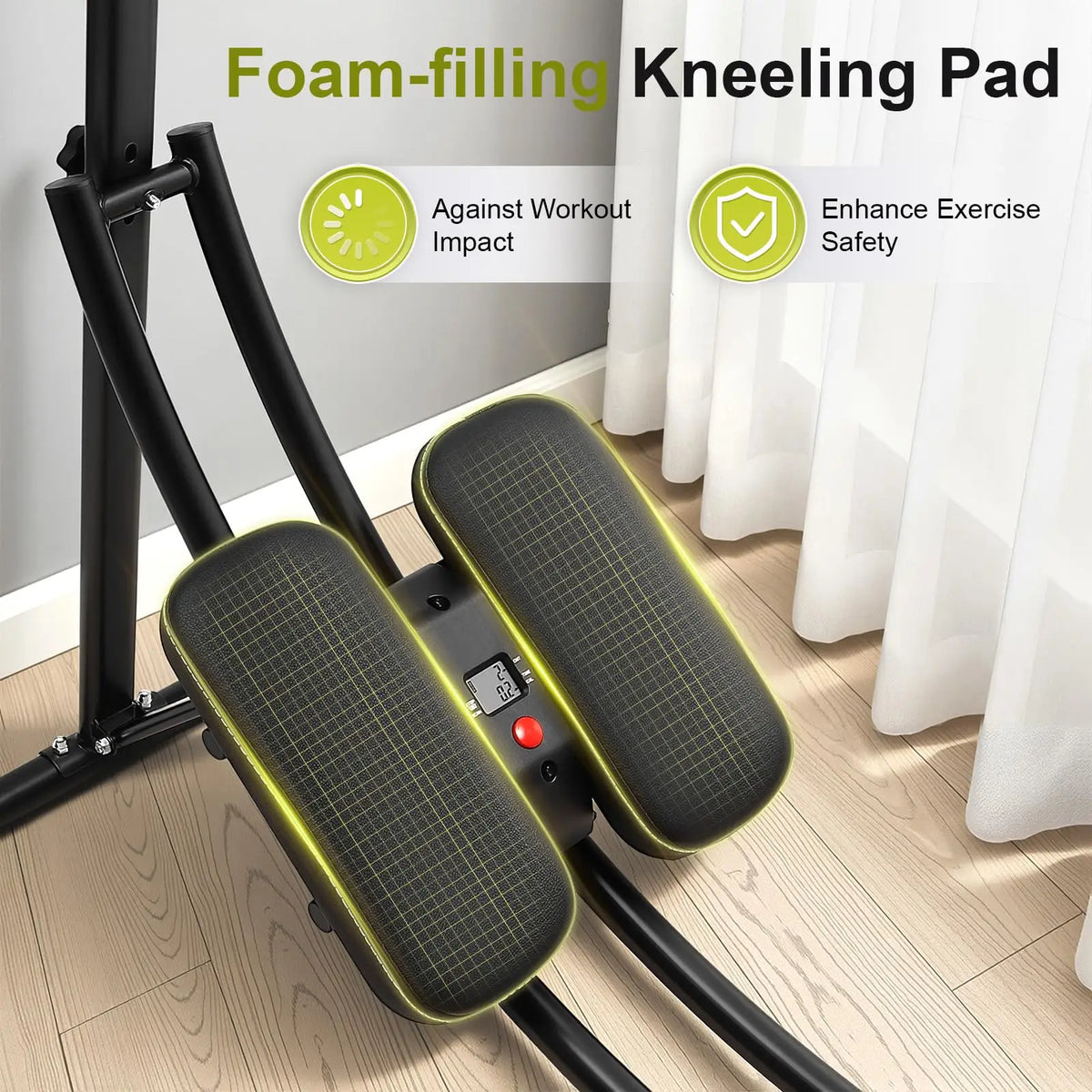Adjustable Ab Workout Machine With Led Monitor For Core Training