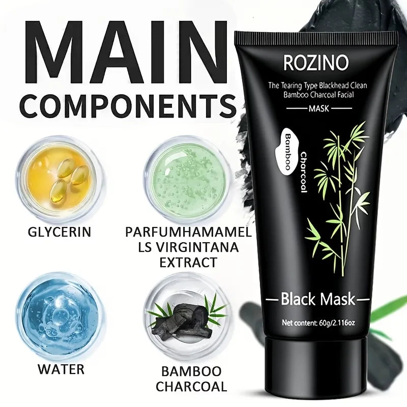 Rozino Bamboo Charcoal Facial Peel Mask For Deep Cleansing
