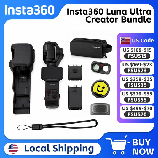 Insta360 Luna Ultra Creator Bundle Touchscreen AI Autofocus Camera