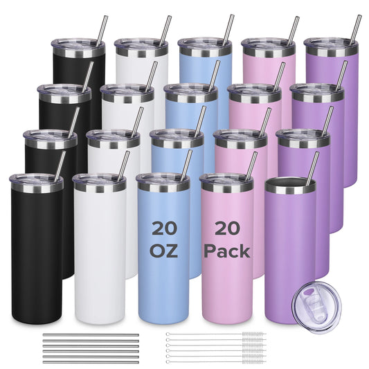 Fastsub Powder Coated Stainless Steel Insulated Tumbler With Straw
