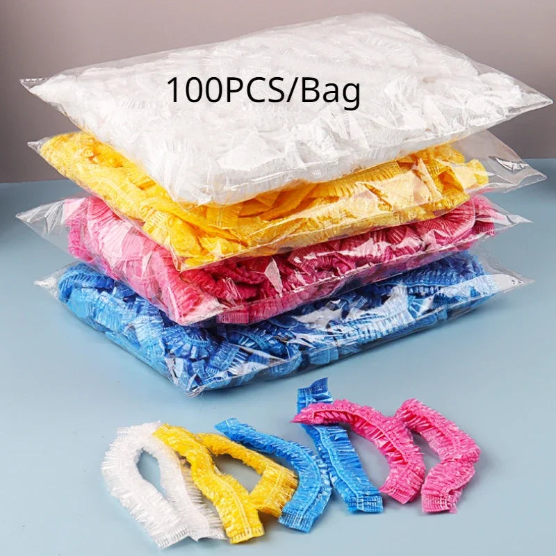 Premium Disposable Waterproof Shower Cap For Bathroom Travel