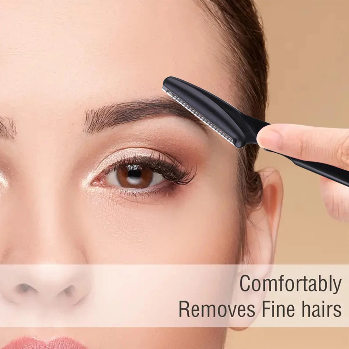 Precision Eyebrow Razors With Safety Covers For Facial Dermaplaning