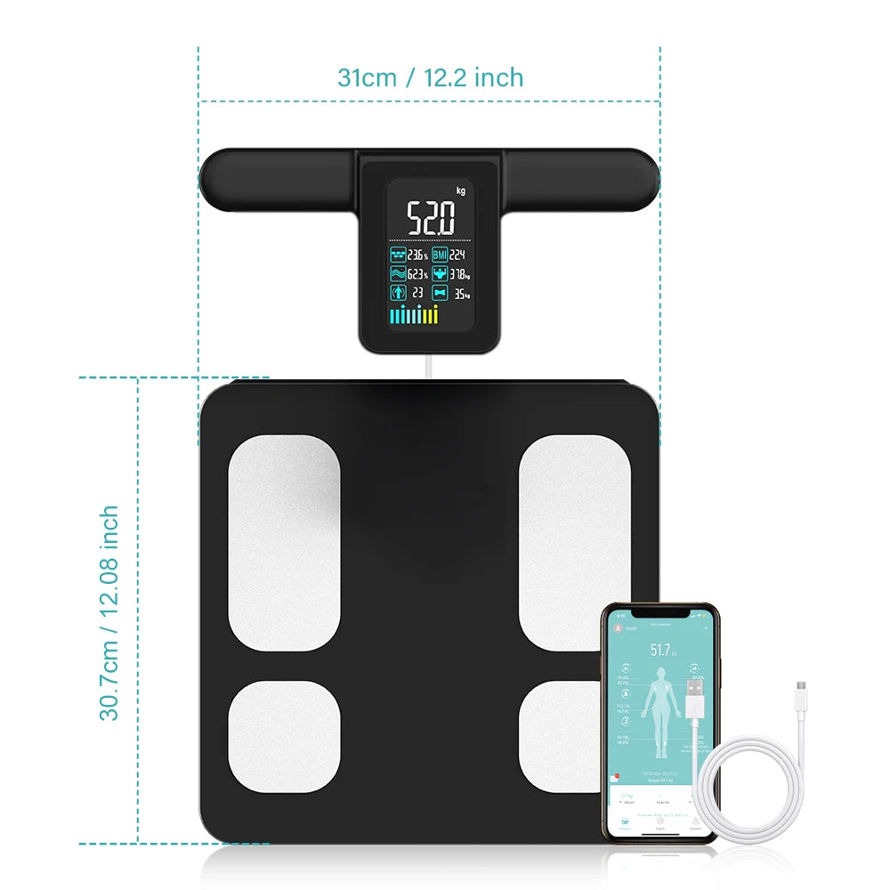 Eight Electrode Digital Smart Scale For Body Composition Analysis