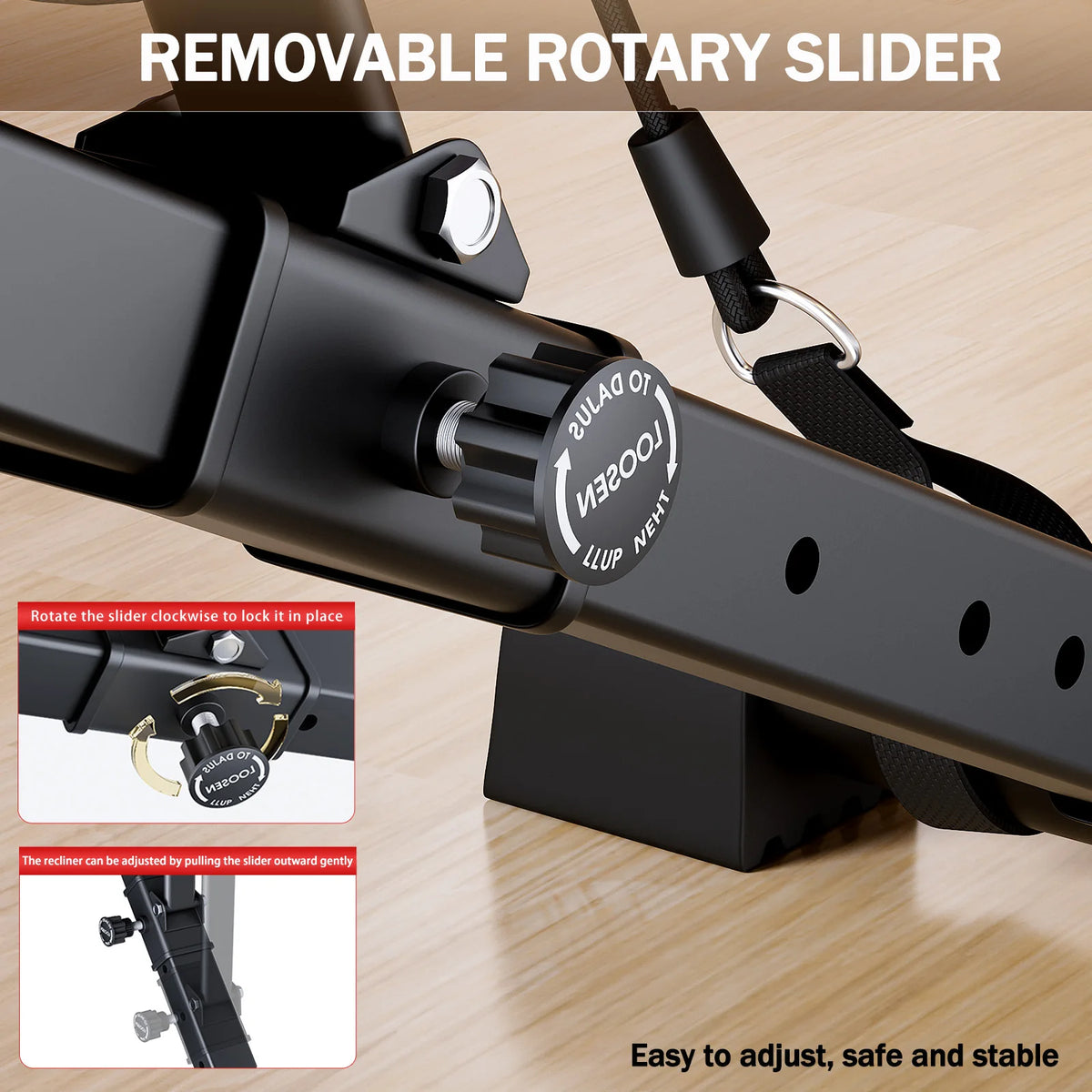 Adjustable Foldable Weight Bench For Multifunctional Strength Training