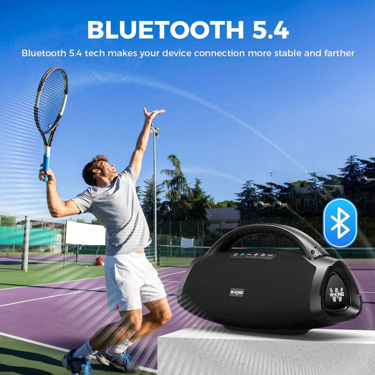 W-King X20 Portable Bluetooth Speaker 200W Waterproof Outdoor Boombox