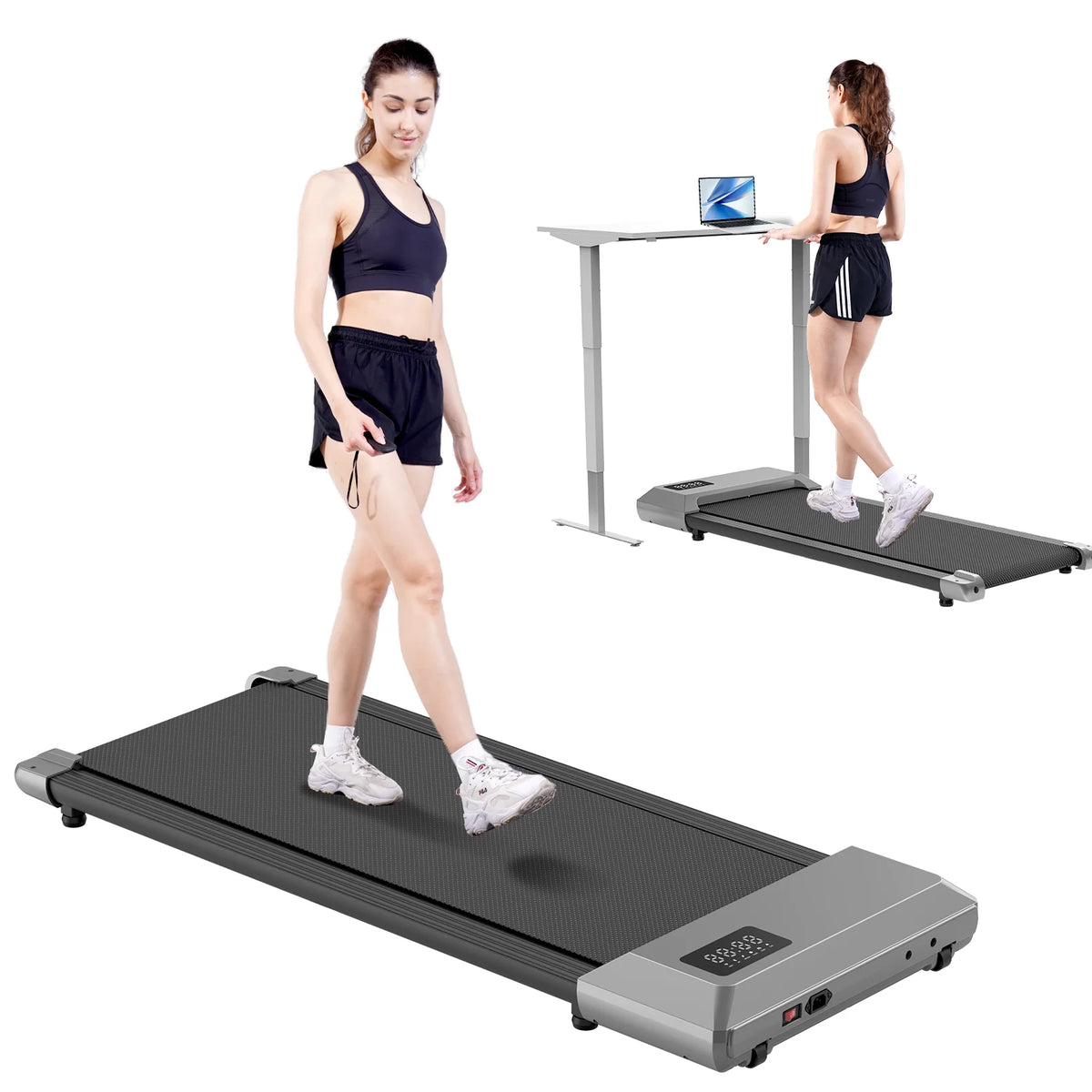 Superun Under Desk Walking Pad Treadmill With LCD Display