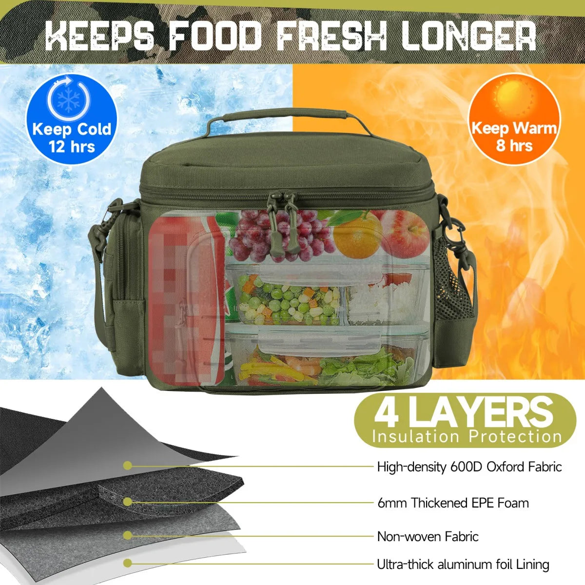 ReFire Gear Heavy Duty Tactical Insulated Lunch Bag