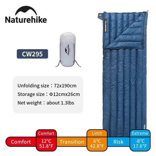 Naturehike Ultralight Duck Down Double Camping Sleeping Bag