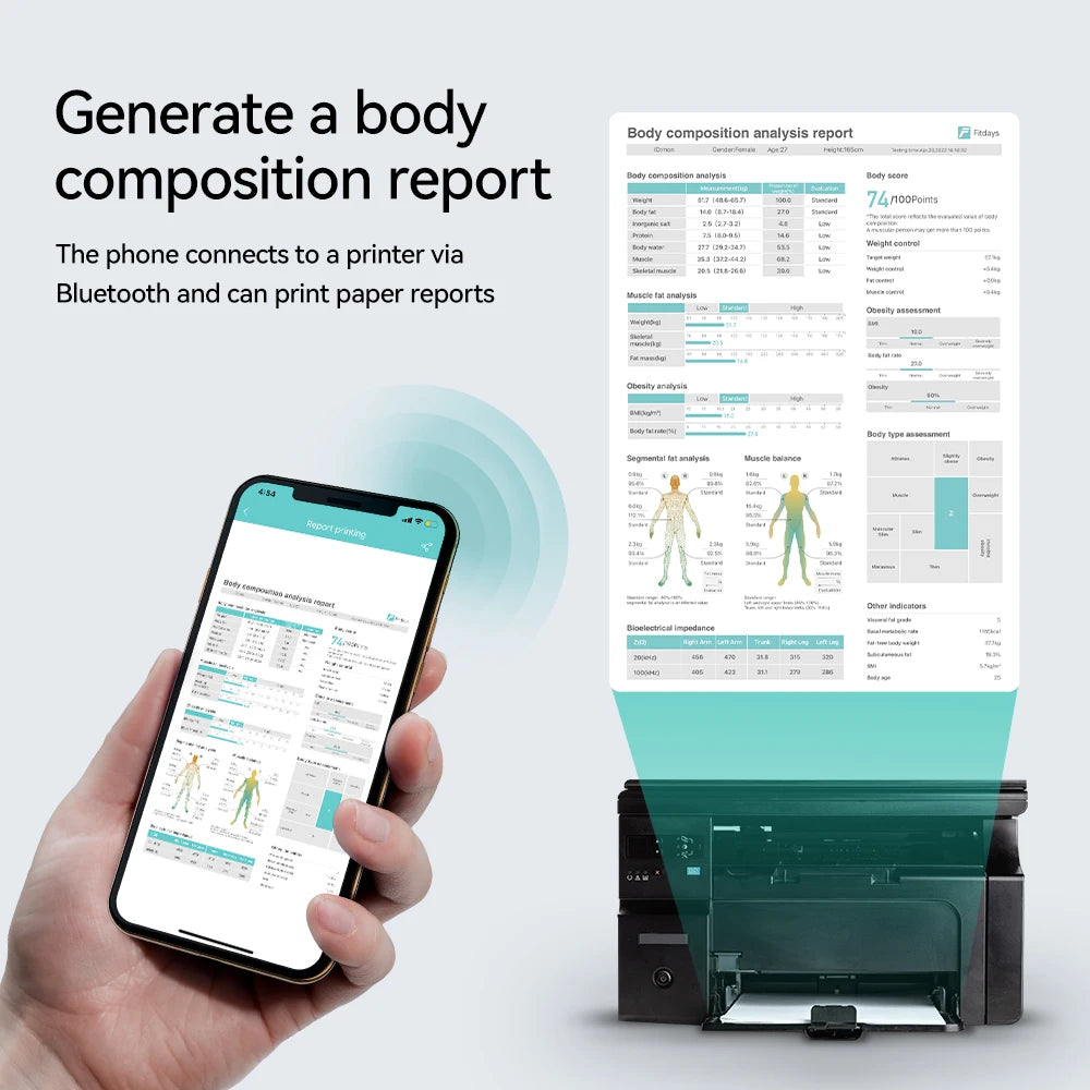 Eight Electrode Digital Smart Scale For Body Composition Analysis