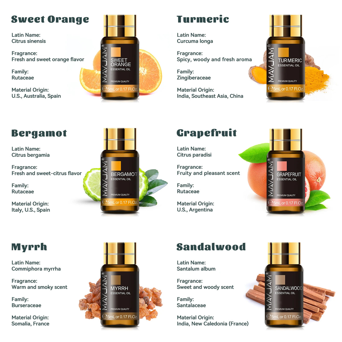 Mayjam 35 Piece Aromatic Essential Oils Collection Set