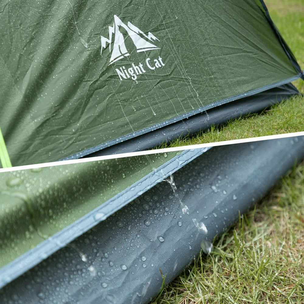 Night Cat Waterproof Two Person Backpacking Tent With Rainfly