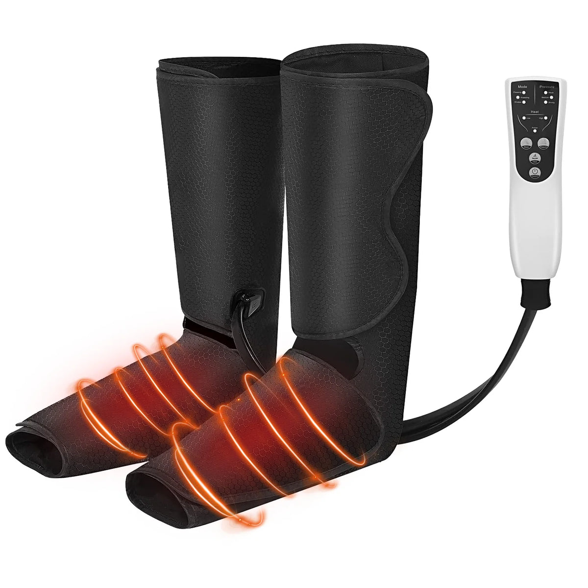 Sejoy Air Compression Leg Massager With Heated Foot And Calf Therapy