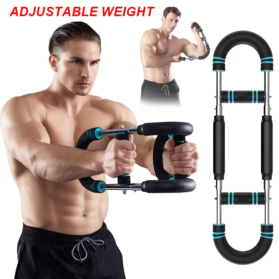 U Shaped Power Twister Bar Arm And Chest Strength Trainer