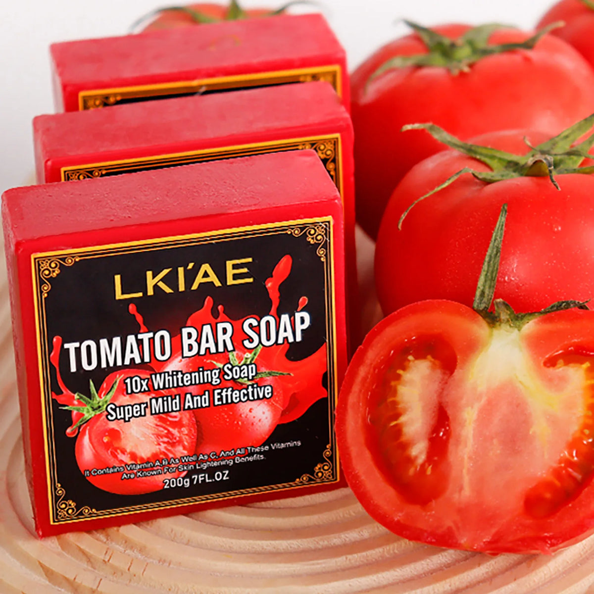 AILKE Organic Tomato Soap Bar Deep Cleansing and Moisturizing Formula
