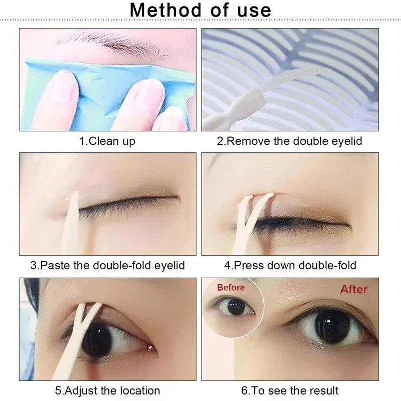 Invisible Double Eyelid Tape With Application Tool For Natural Makeup