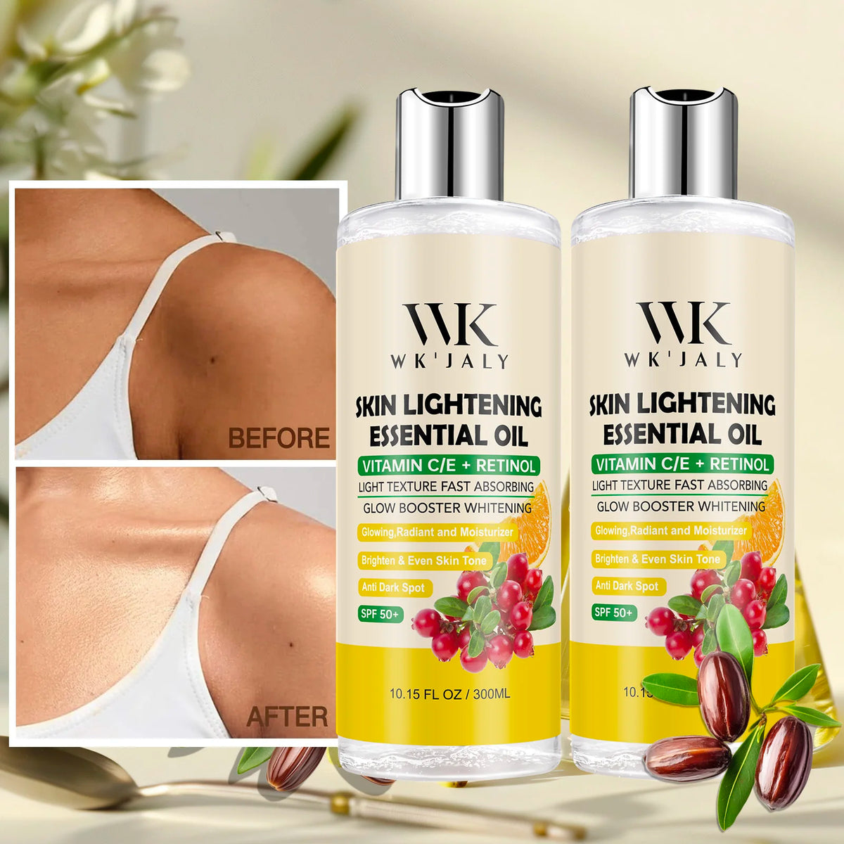 WK JALY Lightening Body Oil Brightens And Moisturizes Skin
