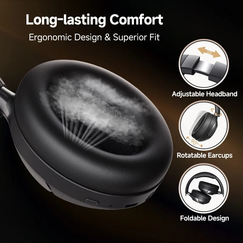 QCY H3 Pro Bluetooth Headphones 50dB Active Noise Cancellation