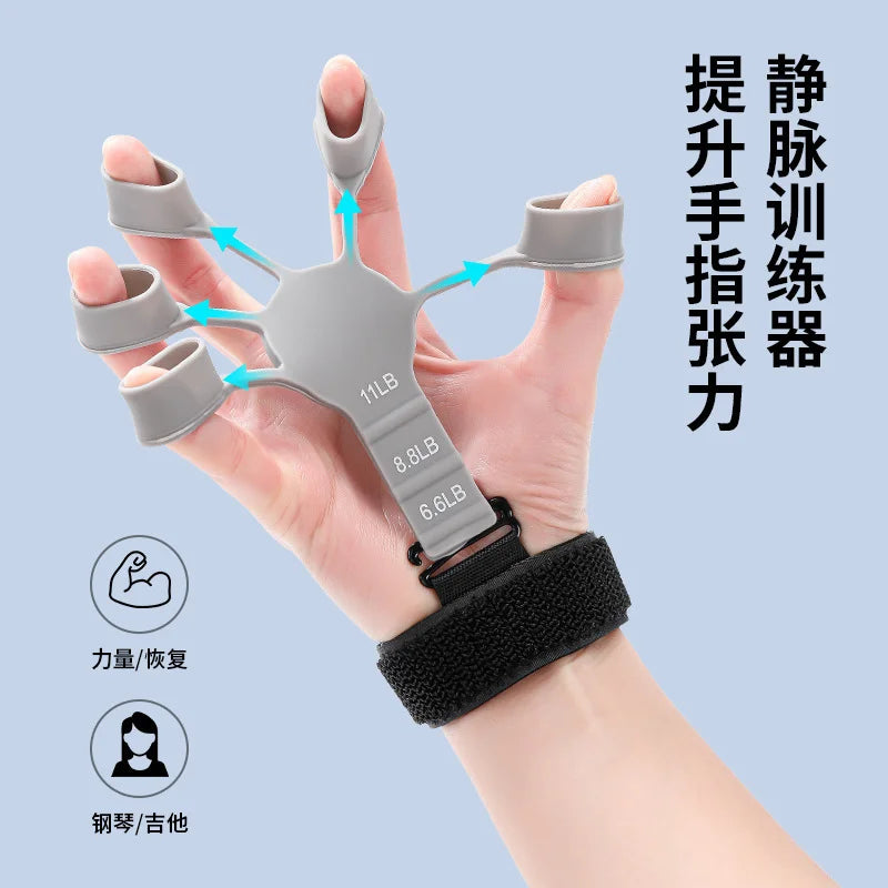 Adjustable Silicone Hand Grip Trainer For Forearm And Wrist Training