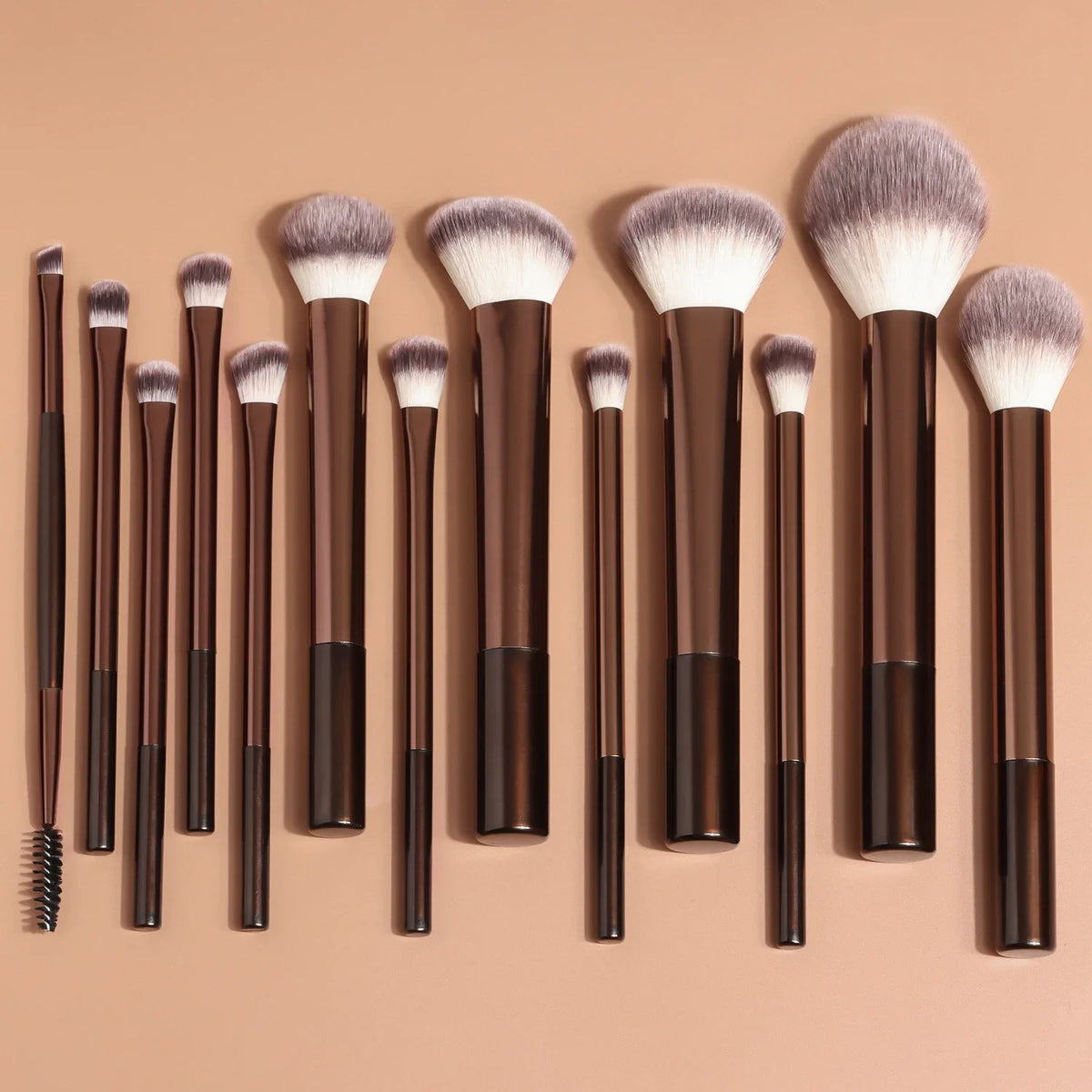 Soft Bristle Kabuki Makeup Brush Set for Face and Eyes