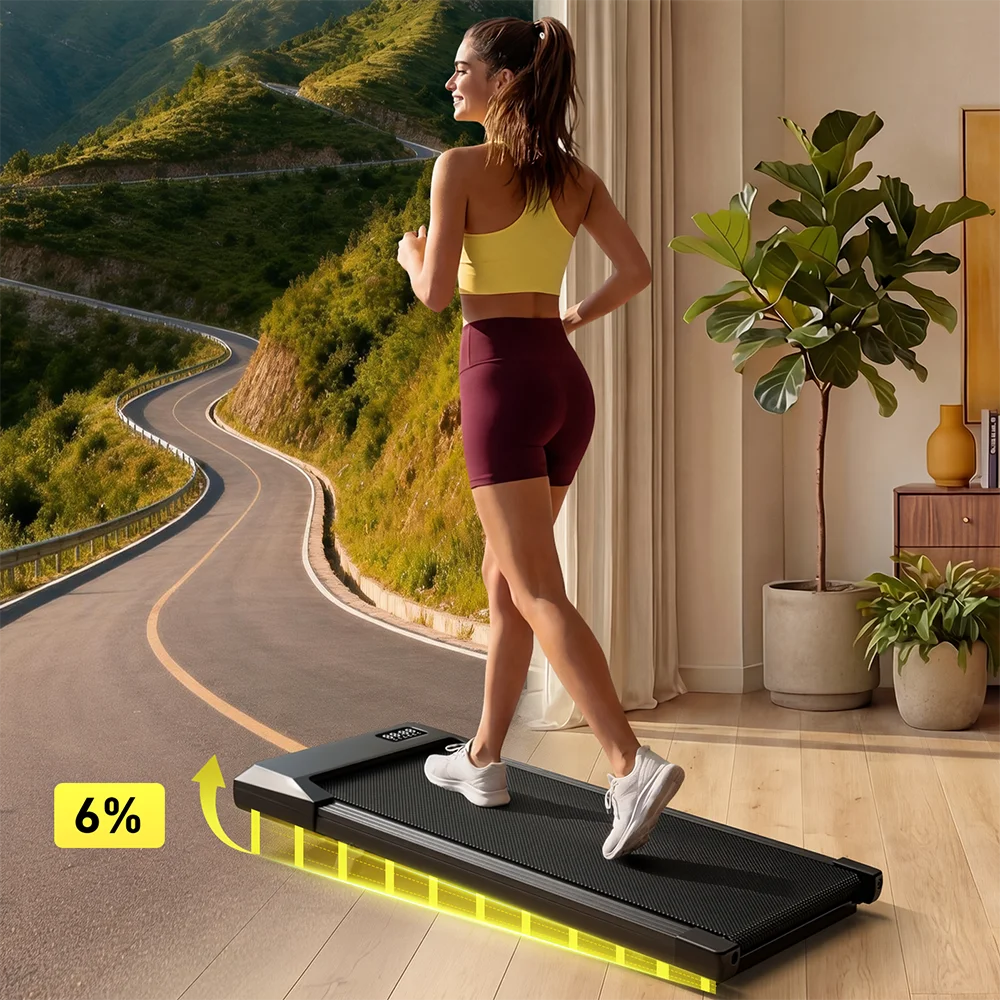 Superun Under Desk Walking Pad Treadmill With LCD Display